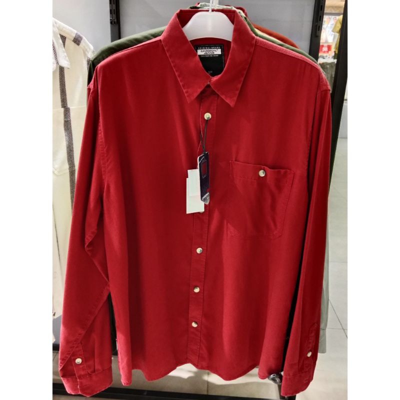 Kemeja panjang pria kemeja katun pria Cardinal jeans original mens CAKAI02889J 11A atasan pria kemej