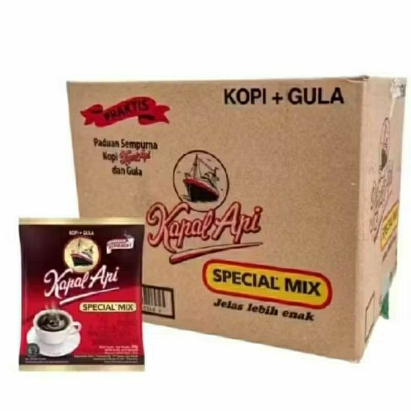 

Kapal api special mix + gula 1 dus (12 renceng)