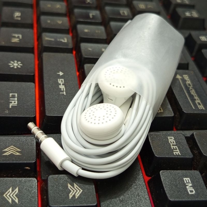 Headset Earphone Original 100% Oppo A3s A5s A12 A15 A17 Cabutan Bawaan Hp Ngebass