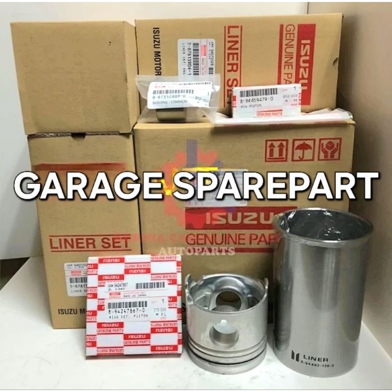 Liner Kit Boring Set Isuzu Panther 2.5cc 4JA1 Full Set Piston Ring Piston Liner