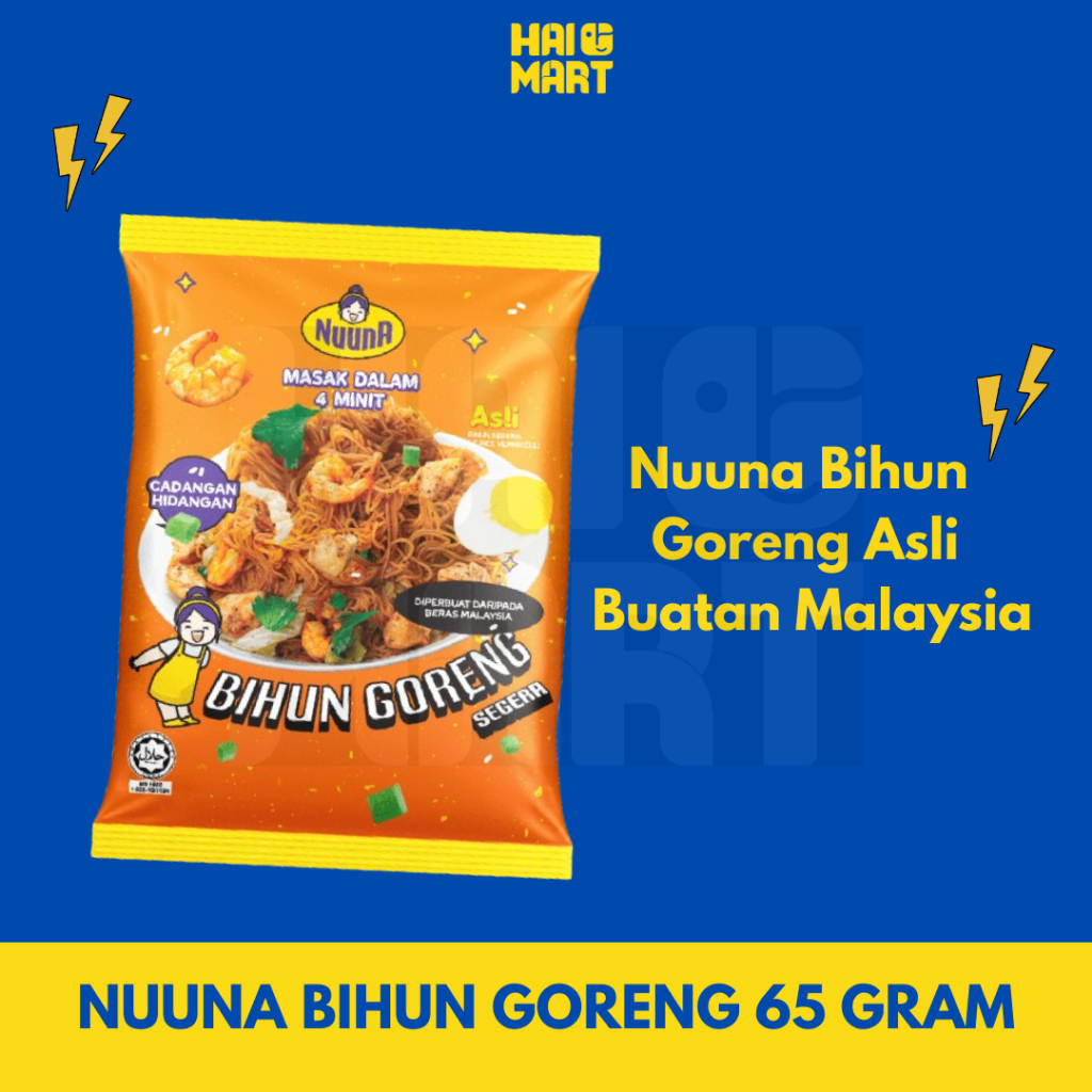 

NUUNA BIHUN GORENG 65 GRAM | NUUNA BIHUN GORENG ASLI BUATAN MALAYSIA