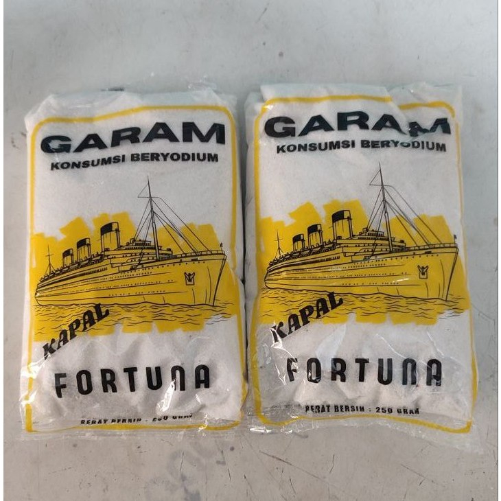 

Garam berIodiu Cap Kapal Fortuna 250gr