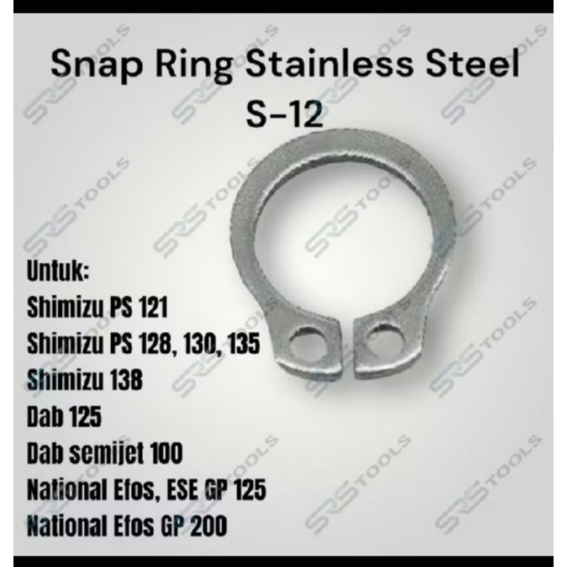 SNAP RING STAINLESS S -12