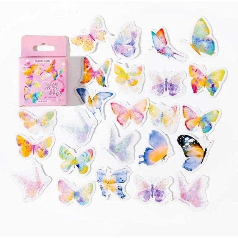 

HI561 Stiker Kupu Kupu Cantik 45pcs Scrapbooking Jurnaling DIY