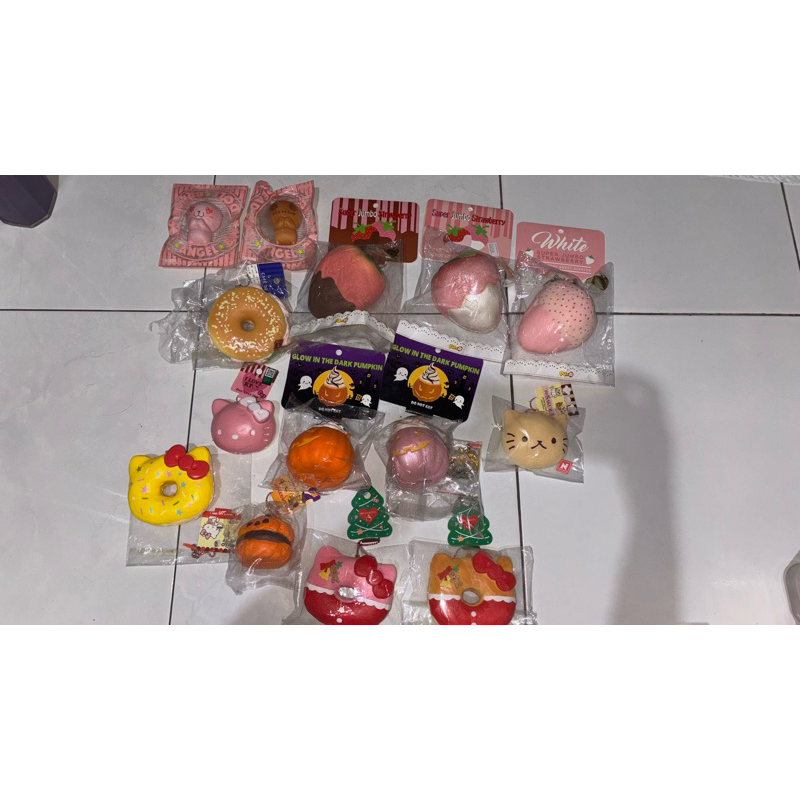 Tag & licensed squishy (ibloom, puni maru punimaru, hk donut)