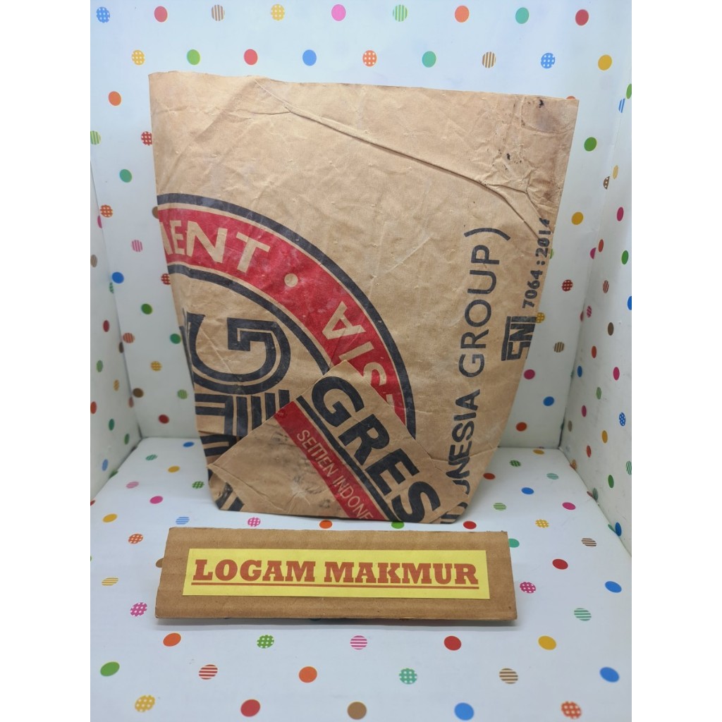 1 PC - KANTONG KERTAS DARI ZAK SEMEN UNTUK BUNGKUS WADAH PAKU, BERAS, JAGUNG