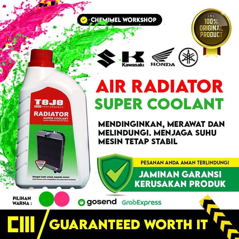 Air Radiator - Cairan Radiator Motor - Cairan Pendingin Radiator Motor Super Coolant - Coolant