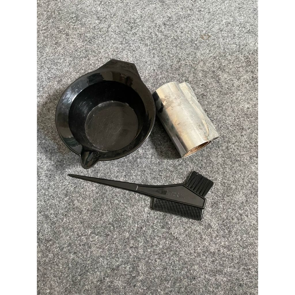 Paket Mangkok Cat Rambut Salon Dan Kocokan Semir bonus aluminium foil