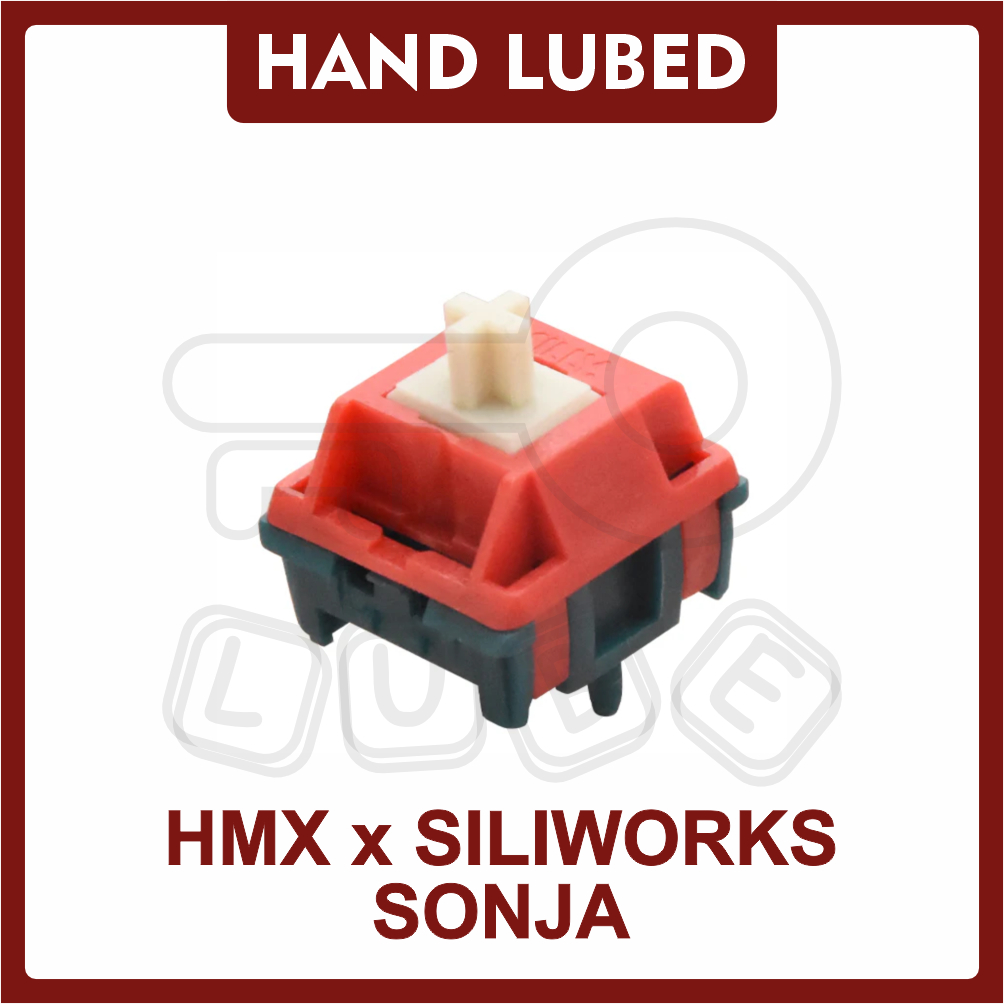 LUBED (52g) HMX x Siliworks Sonja Switch Linear with Krytox / Tribosys