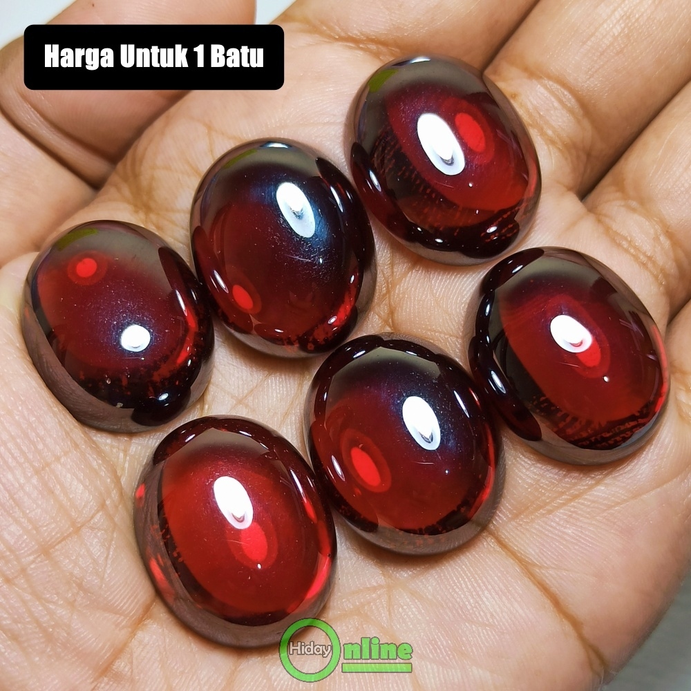 BATU PERMATA REDDISH GARNET MERAH DIAMOND CHATAM