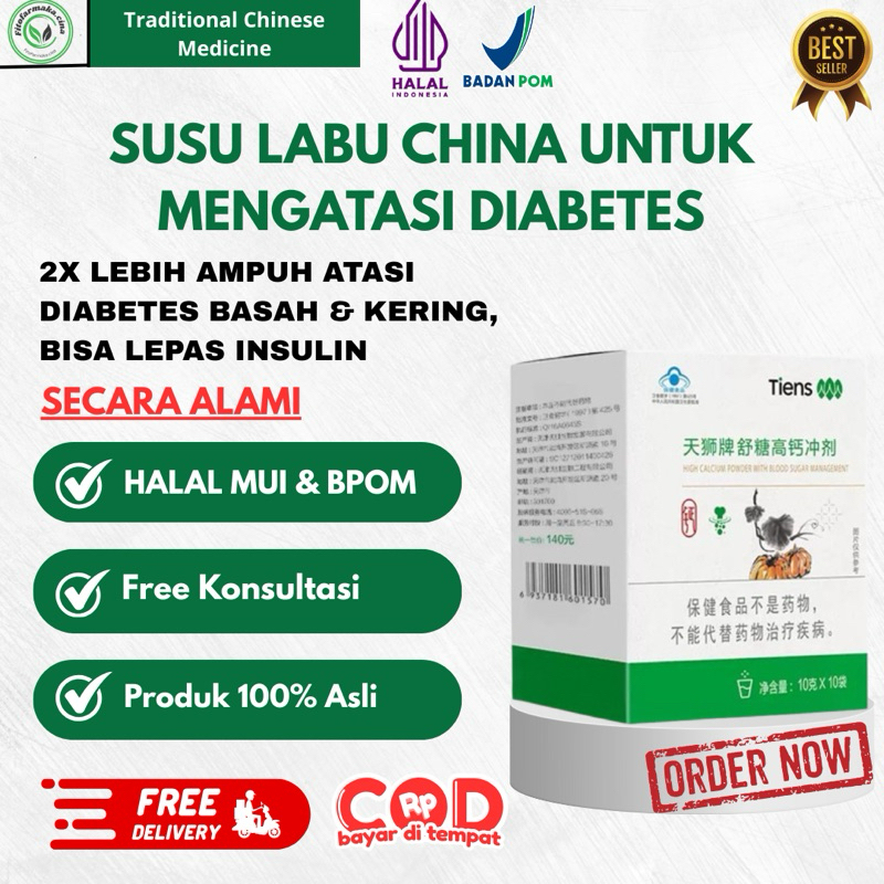 

Susu Labu China Diabetes Shutang Calcium Tiens Solusi Gula Darah tinggi dan Kencing Manis