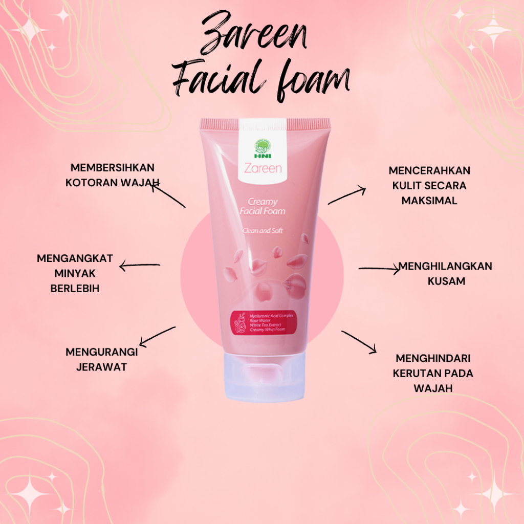 ZAREEN CREAMY FACIAL FOAM HNI / Zareen Facial Wash