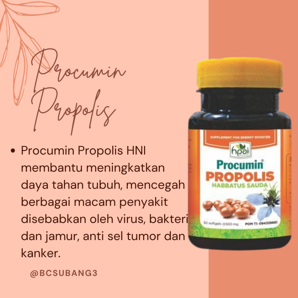 Procumin Propolis | HNI HPAI