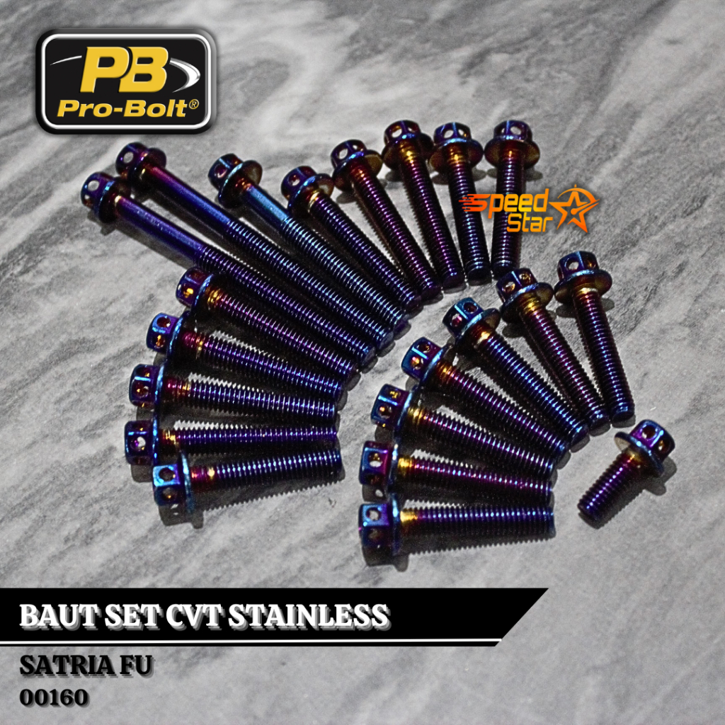 Baut Blok Mesin Probolt Original Baut CVT Satria FU Baut Blok Cvt Probolt Thailand Flower Stainless 