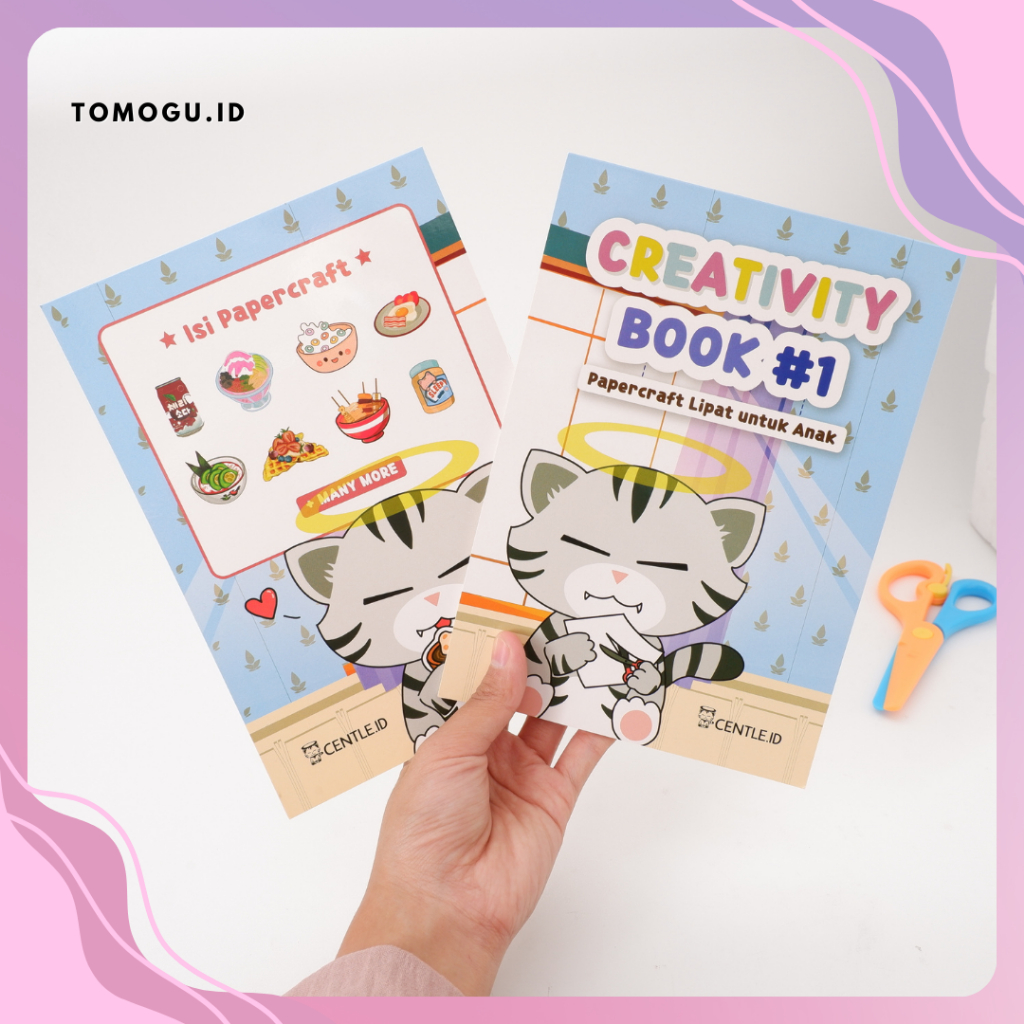

Buku Papercraft Centle.Id Creativity Book Origami Bertema Lucu Mainan Anak Kreatif food edition