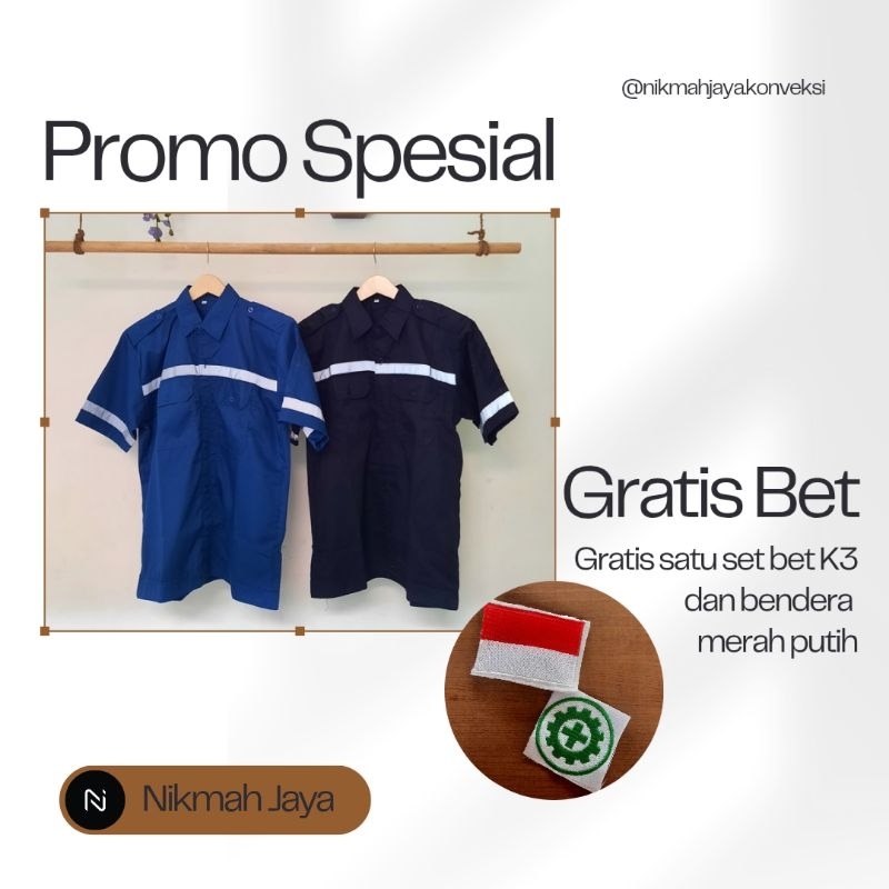 Baju Safety - Seragam Safety - wearpack katelpak safti baju safety proyek lapangan tambang