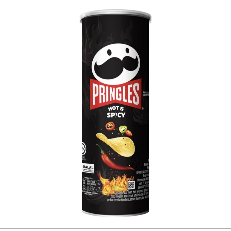 

PRINGLES POTATO CHIPS HOT AND SPICY / KERIPIK KENTANG102 gram