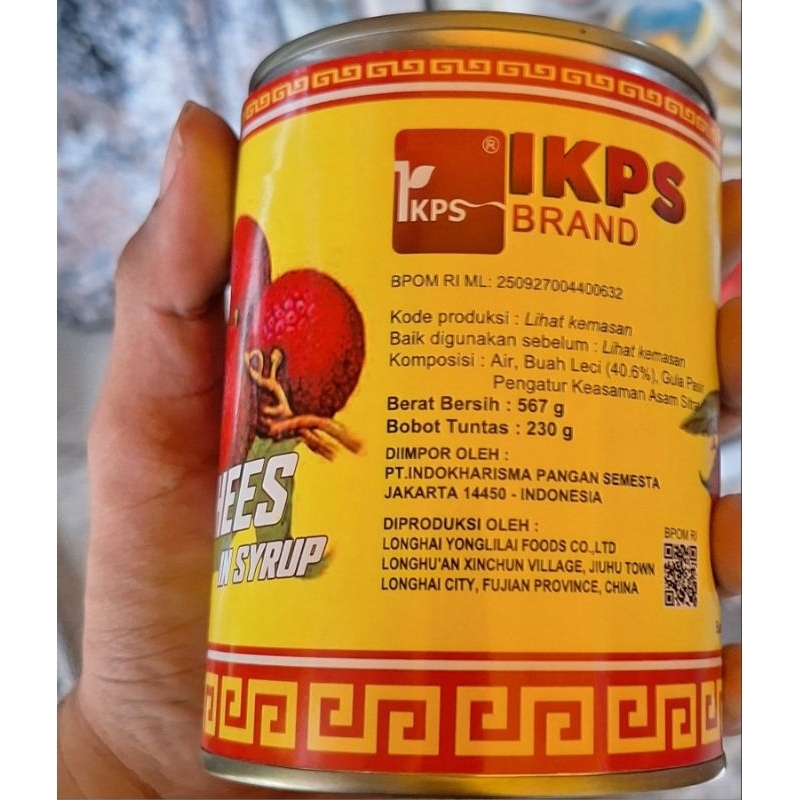 

Lychees in Syrup IKPS 567gr Original