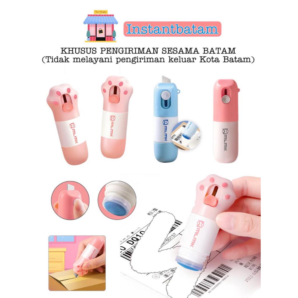 

971 Pemotong tanda terima Penghilang Pesan Mini 2 in 1 Pembuka Paket