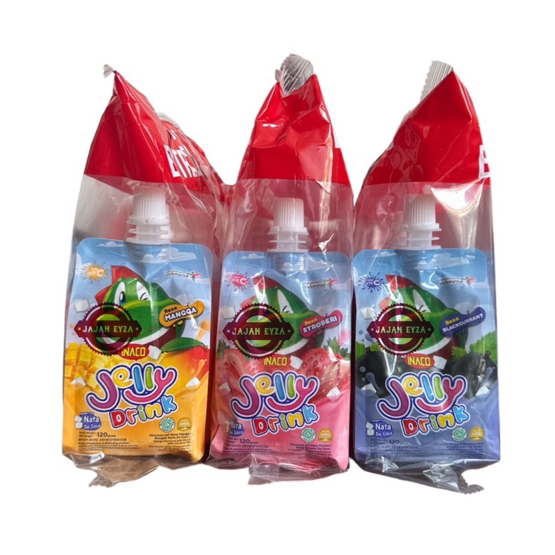 

Jelly Drink Inaco Rasa Mangga Strawberry Blackcurrant Nata De Coco 120G 1 Pak Isi 5 Pcs