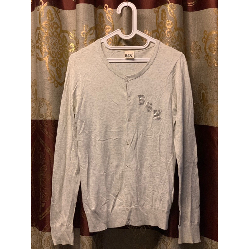 branded Rodeo Crowns Wear - preloved cardigan rajut / knit sablon metalic gemas bahan halus