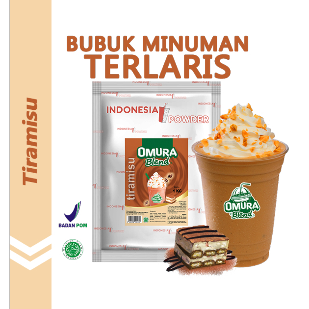 

OMURA Blend Bubuk Minuman Premium Rasa Tiramisu Powder Drink 1 Kg Omura Powder