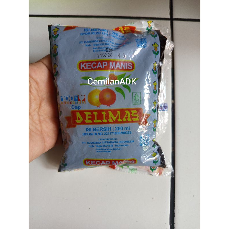 

DELIMAS kecap manis refil 260ml cipta rasa Tegal