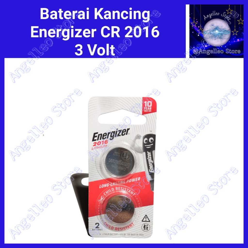 Baterai Kancing CR 2016~Baterai Pipih CR 2016~Baterai ENERGIZER CR 2016~CR 2016~3Volt~ORI