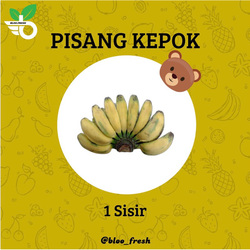 

Pisang Kepok Fresh (Harga Per Sisir) - Bloo Fresh - Pisang Kepok Matang