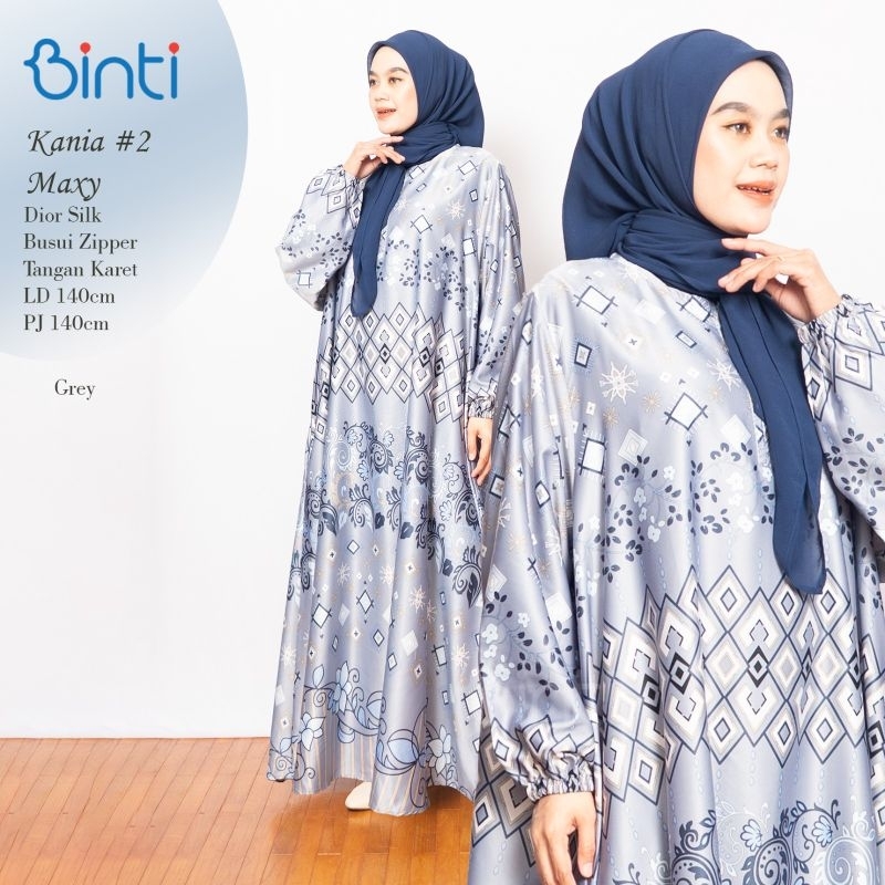 gamis jumbo ld 145 matt chanel silk KANIA maxi by binti
