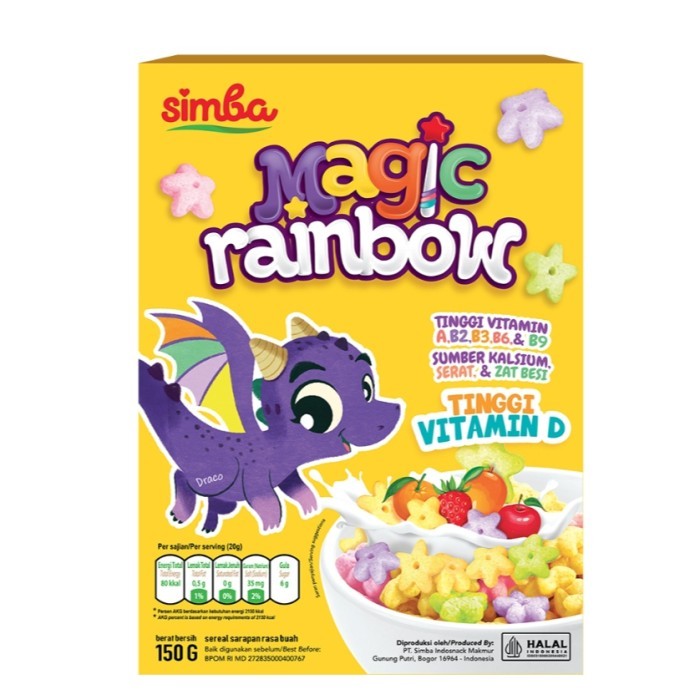 

Simba magic rainbow sereal rasa buah 150 gram