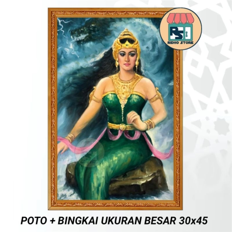 POSTER NYI RORO KIDUL FOTO+BINGKAI UKURAN BESAR