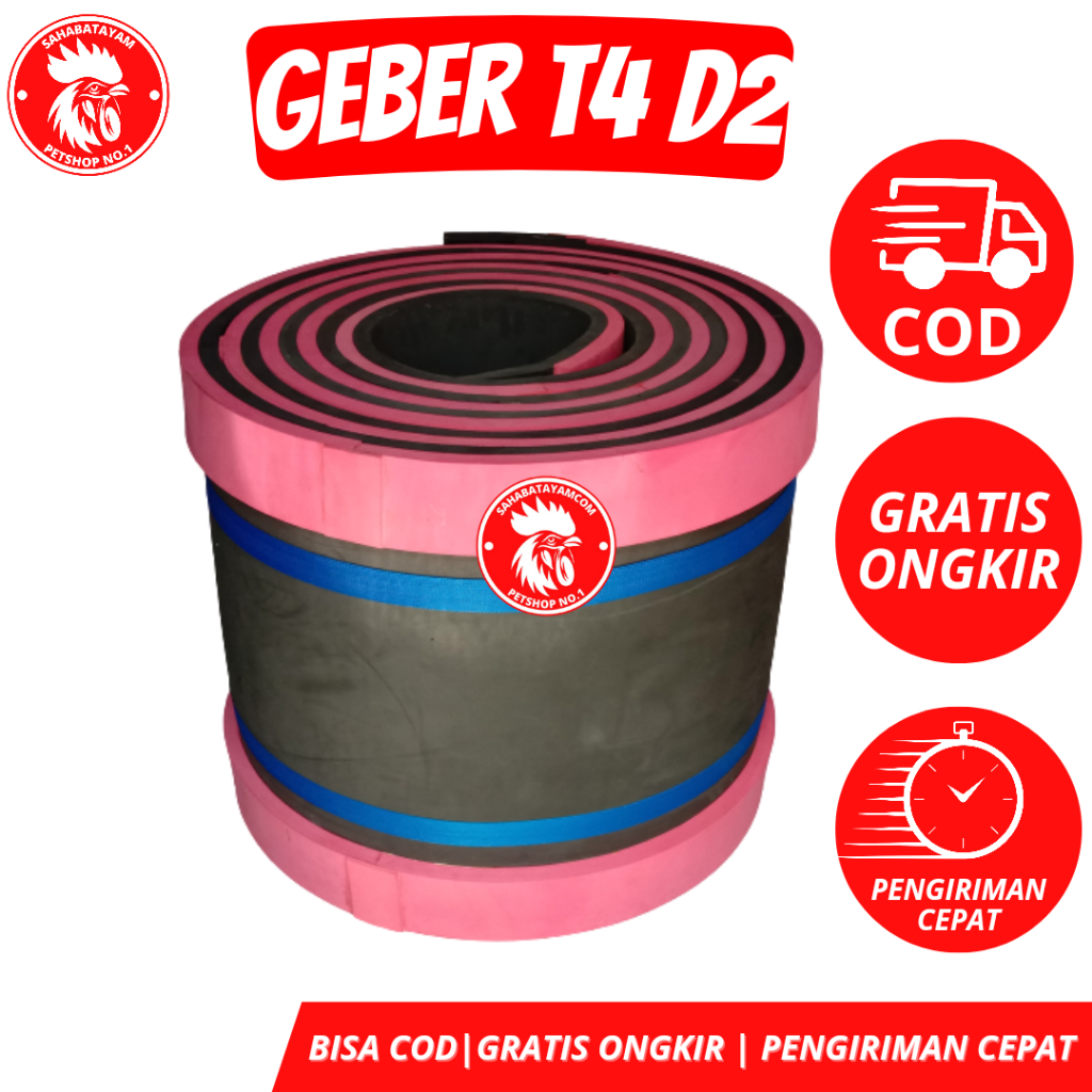 Geber T4 D2 Keber Ayam Spon Ring Ayam Murah Tebal 4cm Diameter 2