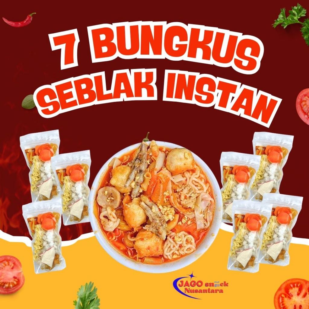 

7 BUNGKUS SEBLAK INSTAN LEVEL PEDAS - HOTPOT INSTAN