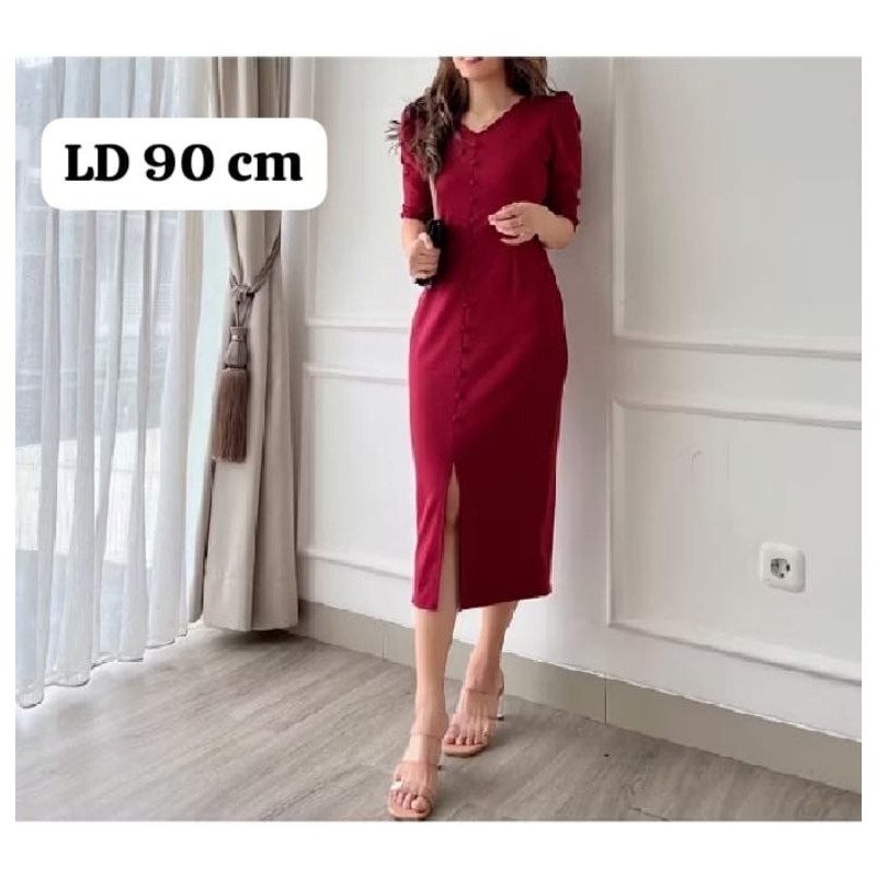 DRESS NINDI SCUBA - DRESS KOREA SCUBA - DRESS SCUBA KEKINIAN - DRESS SCUBA