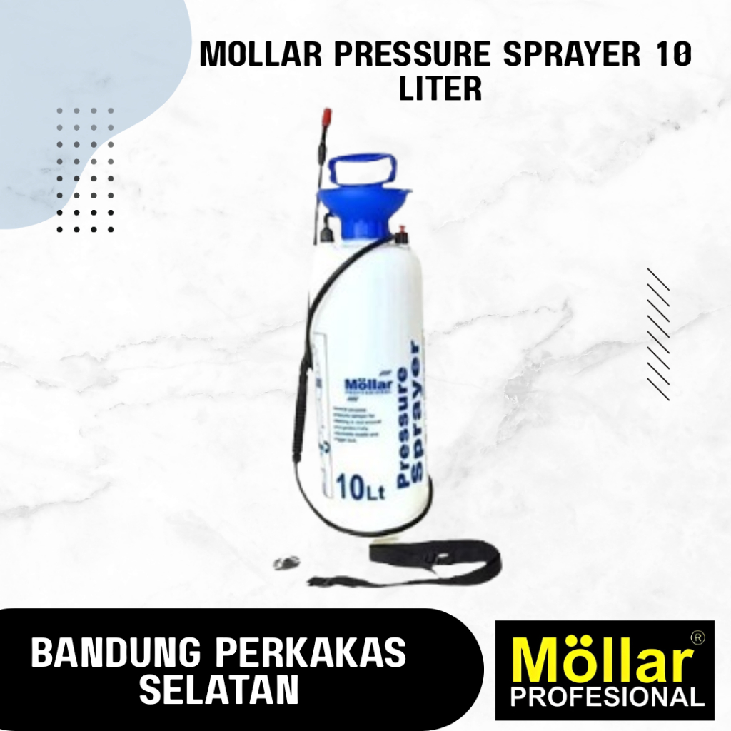 MOLLAR Pressure Sprayer 10 Liter Alat Semprot Hama Gendong Desinfektan