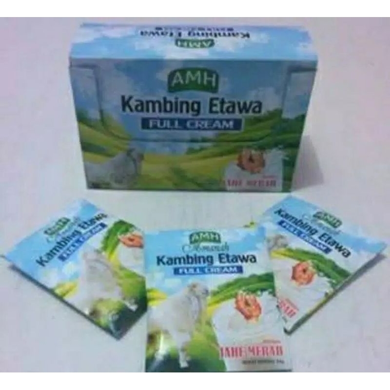 

susu kambing etawa jahe amh 10 sachet
