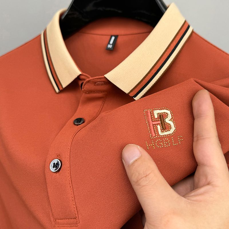 Baju polo pria kemeja berkerah dewasa cowok t shirt motif premium korean style shirt polos terkeren 