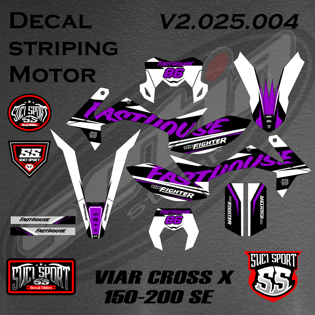 STIKER DECAL VIAR CROSS X 150 SE VIAR CROSS X 200 SE / Decal Viar Cross X 150 (S1.04)