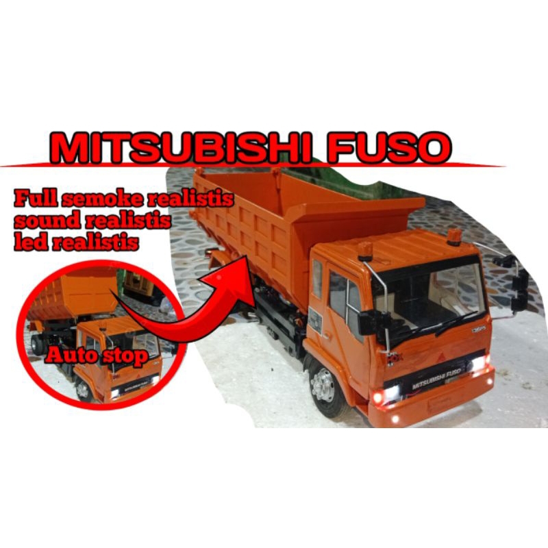 mitsubishi fuso,truck center rc full electrik dan land cruiser