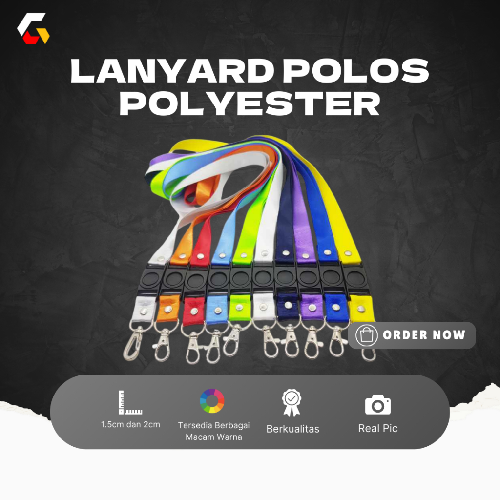 

Tali Lanyard Polos Promosi Tali Idcard Nametag Bahan Nilon Jadi Polyster Gantungan Hp Panitia
