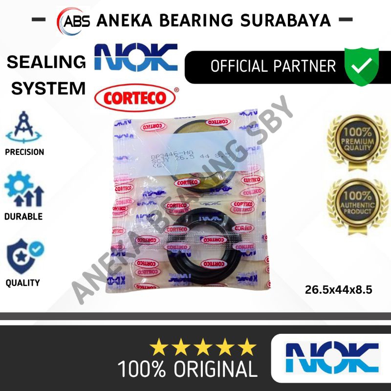 SEAL POWER STEERING SCJY 26.5 44 8.5 NOK ASLI JEPANG BP3446 SIL RACK STEER STIR KIJANG GRAND PLAT TE