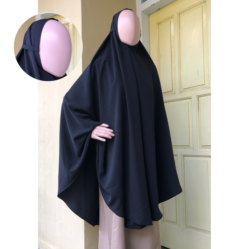 Bergo Tali Wolfis Premium / Bergo Jumbo Anum Oval - Hijab Bahan Wolfis Grade A
