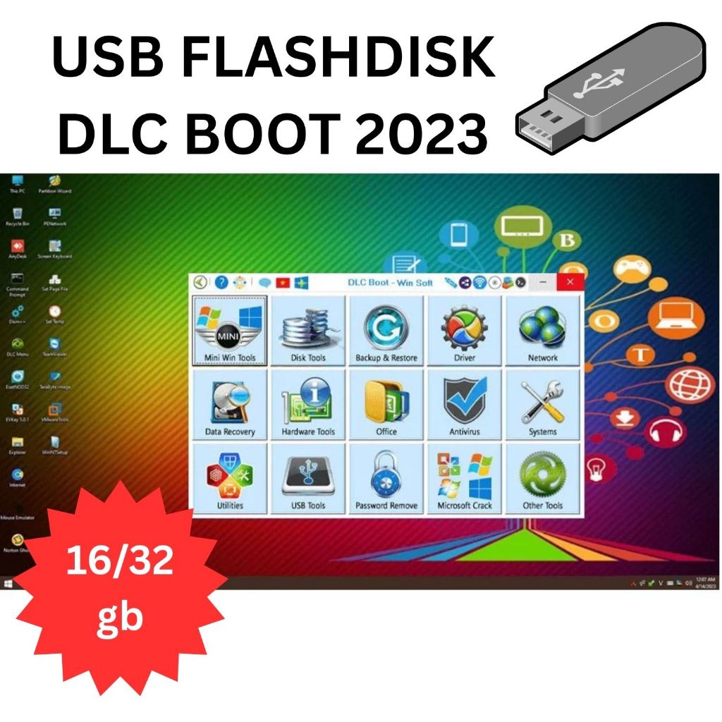USB FLASHDISK BOOTABLE DLC BOOT 2023 V4.3