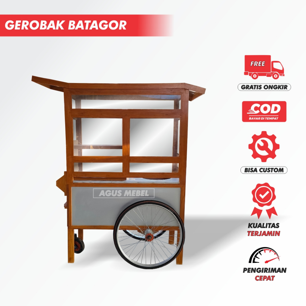 GEROBAK/ROMBONG SIOMAY BATAGOR DORONG [TERMURAH]
