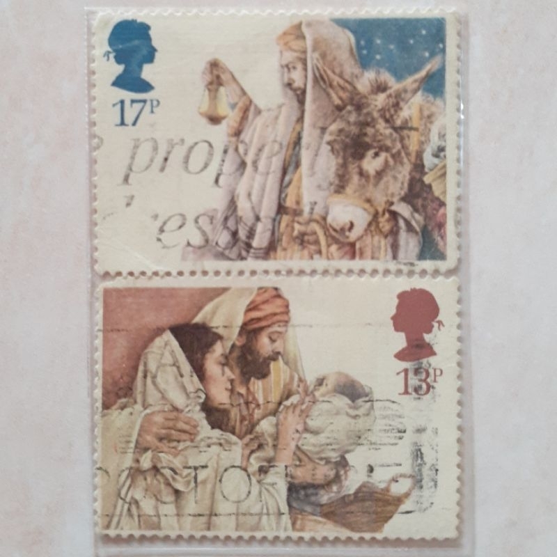 

Perangko Inggris Britania Raya Christmas 1984 Tahun 1984 set 2pcs