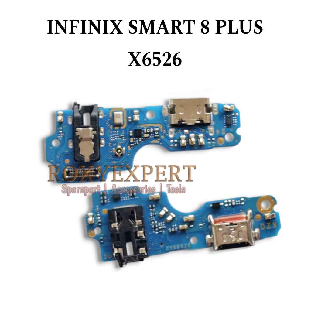Konektor Charger Infinix Smart 8 Plus X6526 Pcb Board Papan Cas Connector Usb Original