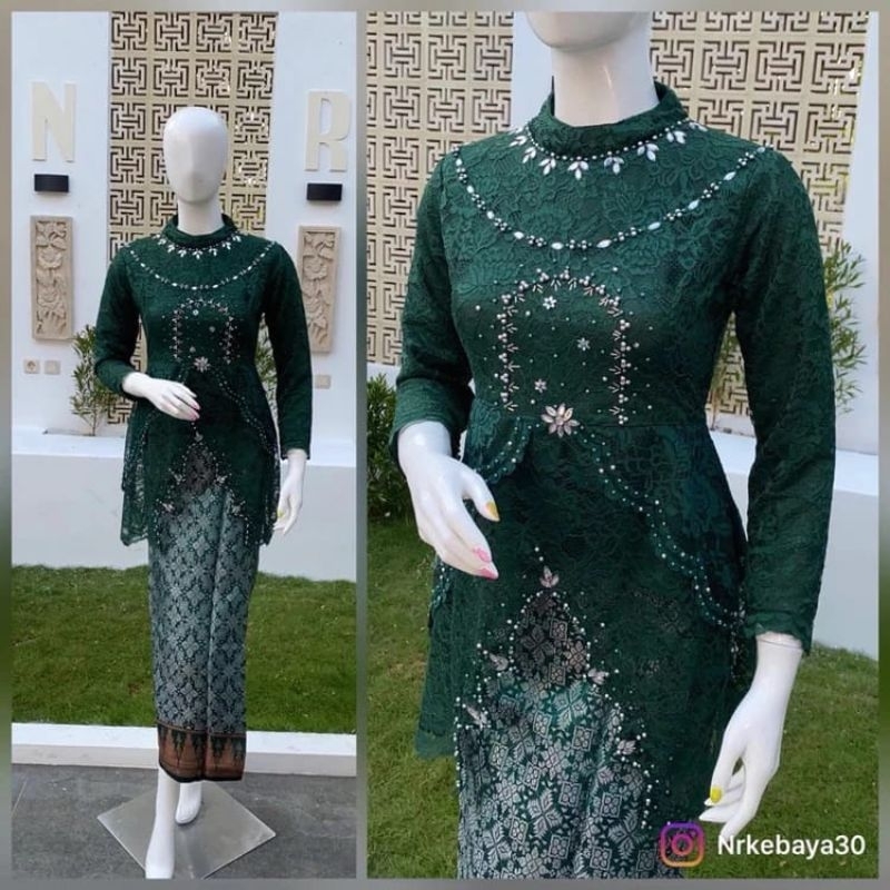 Setelan kebaya modern tunik clarisa baju kebaya wisuda remaja kekinian seragam kondangan wanita 2025