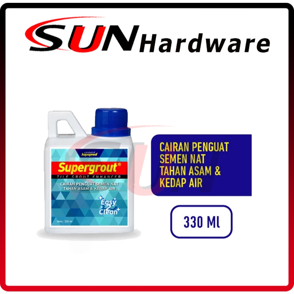 "Supergrout Aquaproof Cairan Penguat Tile Grout 330 ml Anti Cairan Asam Waterproof Oker Nat Keramik 