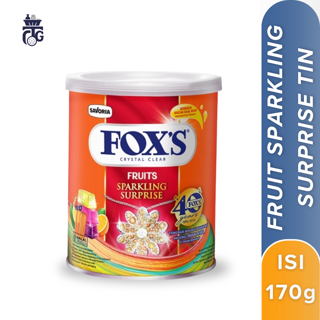 

FOX'S Fruit Sparkling Surprise Tin - Permen Buah Kaleng 170g